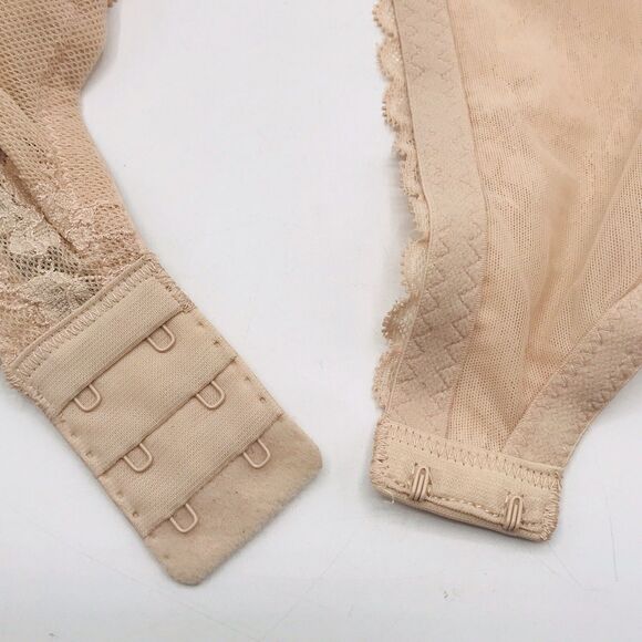 Natori Bra Tan Lace Underwire Adjustable Clasp Back Classic Loungewear 34DDD - Picture 6 of 8